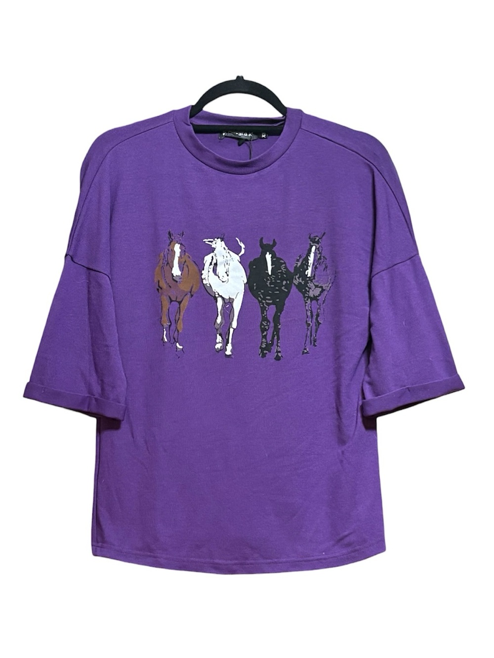 Allegra K  Horse Graphic Tee XS will fit M